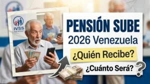Aumento de pensión 2026 en Venezuela quién recibe el nuevo pago y cuánto será